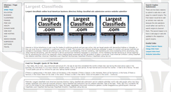 Desktop Screenshot of largestclassifieds.com